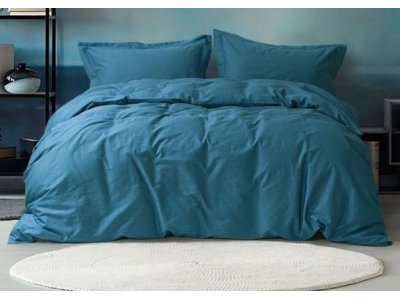 Постельное белье Lotus Home - Dakota Modern Dark Blue (Турция), евро комплект